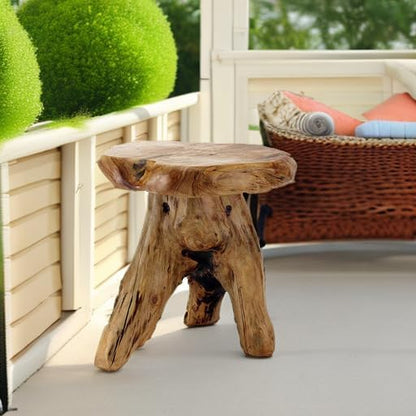 🌙✨ Rustic Mushroom Nightstand 🍄🌿 | Cozy Natural Wood Accent 🌟