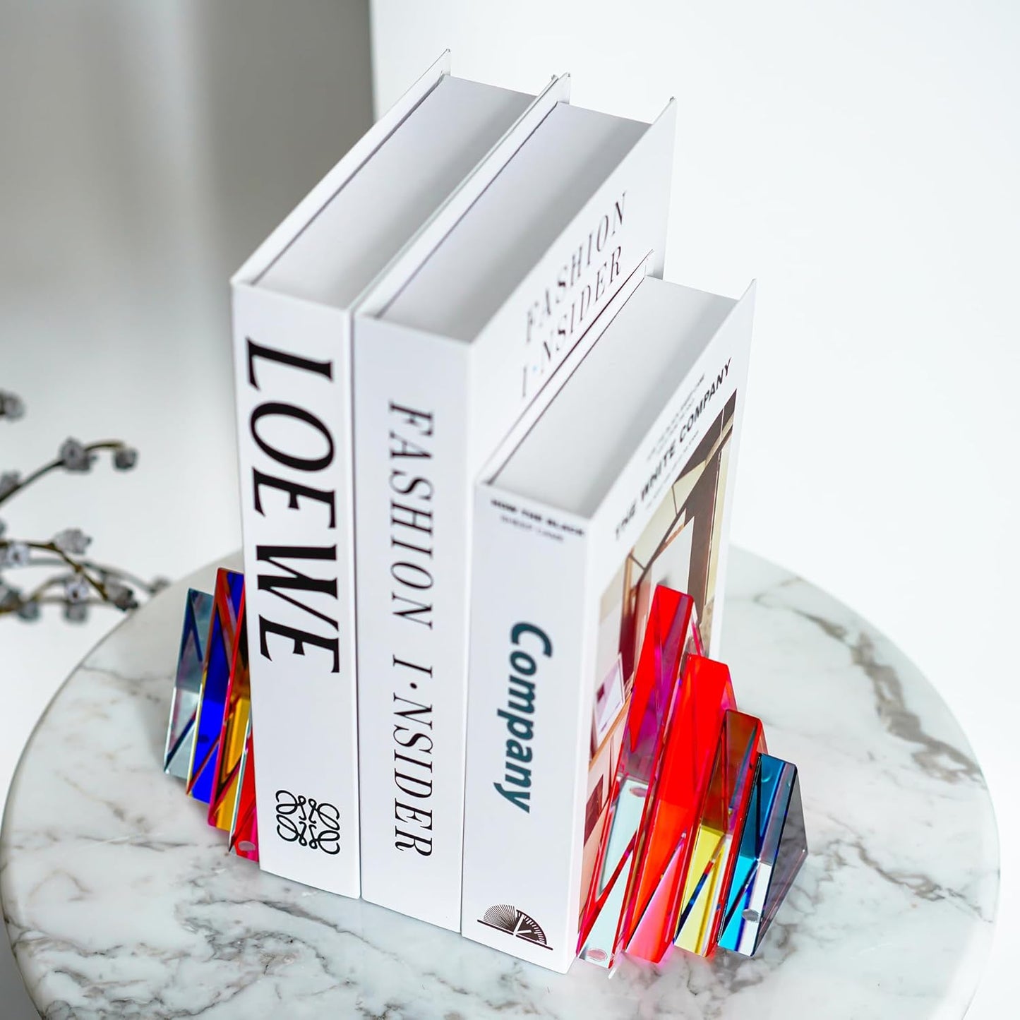 📚✨ Geometric Bookends 🔺🖤 | Stylish Desk & Shelf Decor 🌿💫