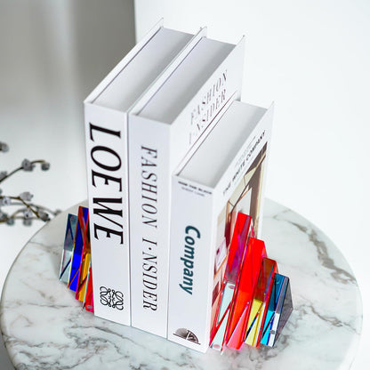 📚✨ Geometric Bookends 🔺🖤 | Stylish Desk & Shelf Decor 🌿💫