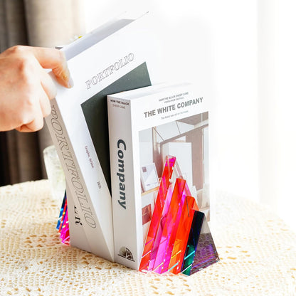 📚✨ Geometric Bookends 🔺🖤 | Stylish Desk & Shelf Decor 🌿💫