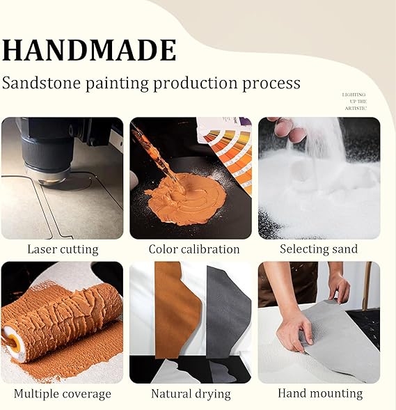 🪨 Elegant Sandstone Wall Art 🎨 Modern 3D Decor 🌿
