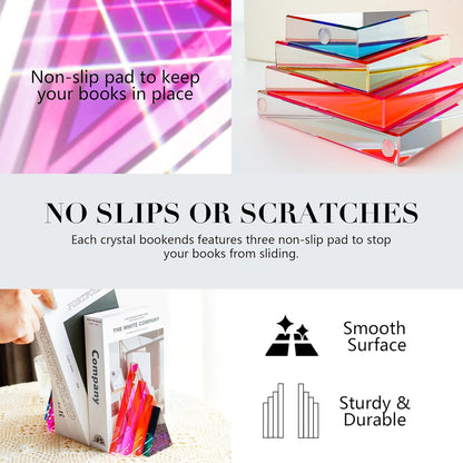 📚✨ Geometric Bookends 🔺🖤 | Stylish Desk & Shelf Decor 🌿💫